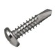 Stainless steel cross half-round head self-tapping drill tail screw