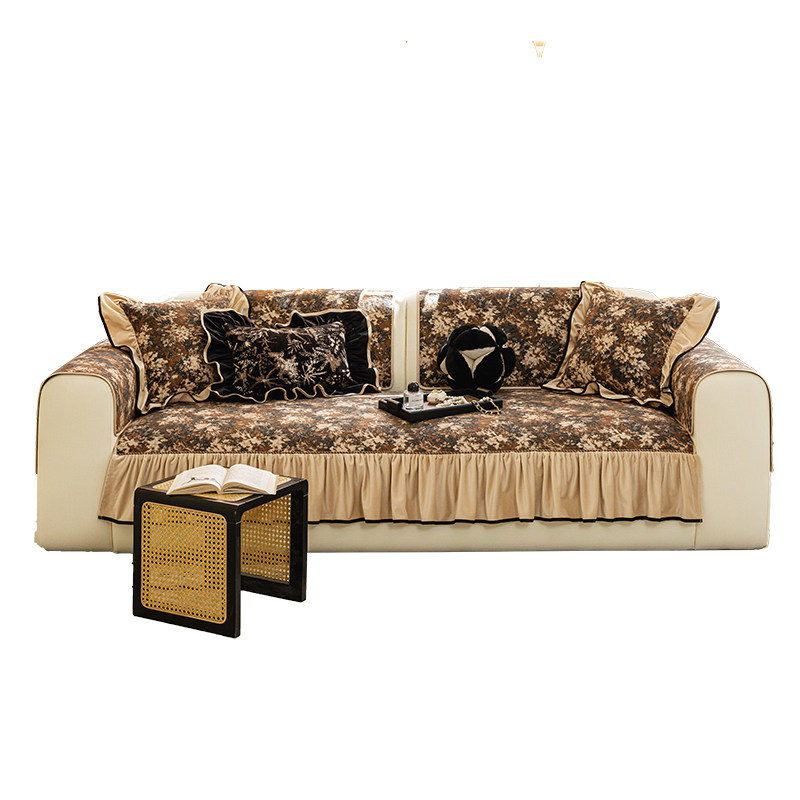 沙发垫四季通用2025新款法式中古风轻奢防滑高级感沙发坐垫套盖布,淘宝优惠券,粉丝福利购,淘宝优惠卷