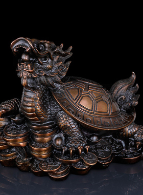纯铜八卦龙龟办公室家居