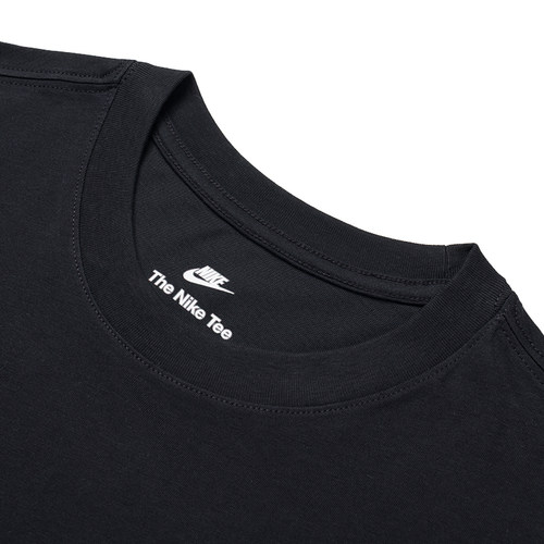 黑色耐克短袖男士2026新款运动服装跑步圆领透气纯棉t恤AR4999 - 图1