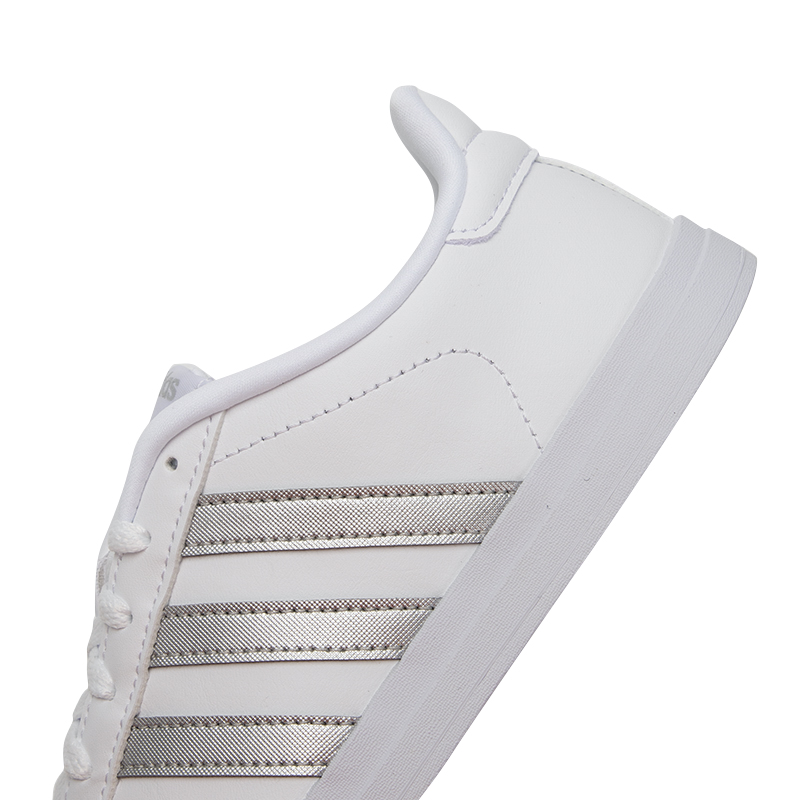 阿迪达斯NEO女鞋板鞋2024春季新款白色低帮透气运动休闲鞋FY8407 - 图2