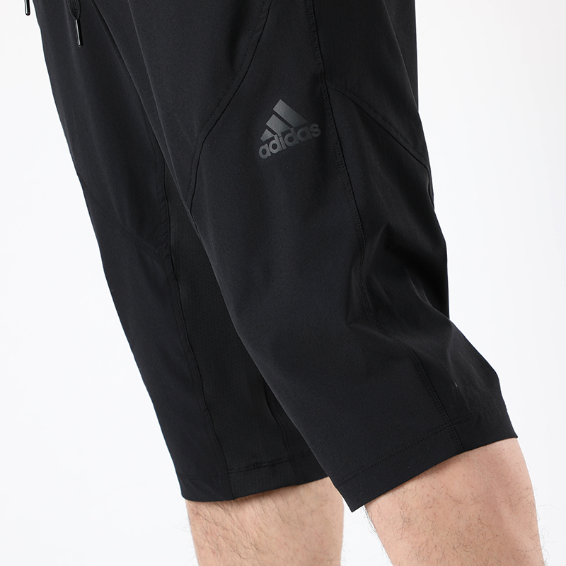 adidas官方阿迪达斯男短裤休闲裤夏季跑步运动裤健身七分裤DY7876