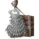 Pure silver large peacock sweater chain