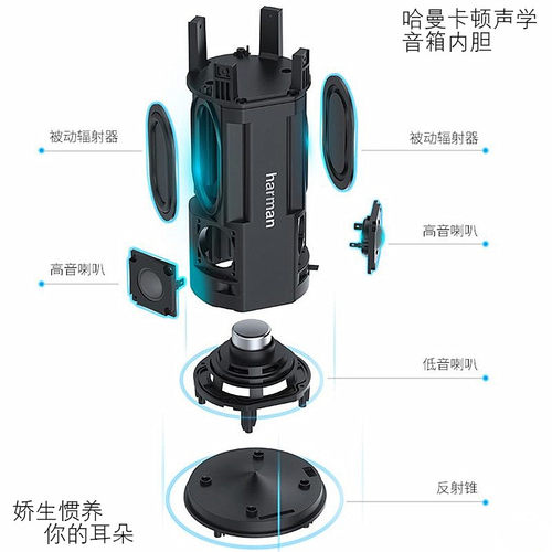 哈曼原装喇叭无源音箱2.75寸小钢炮双钕磁丝膜高音双低音振膜40w - 图1