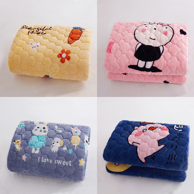 冬季牛奶珊瑚绒床单单件法兰绒毛毯加厚铺床毯子学生宿舍单人绒毯