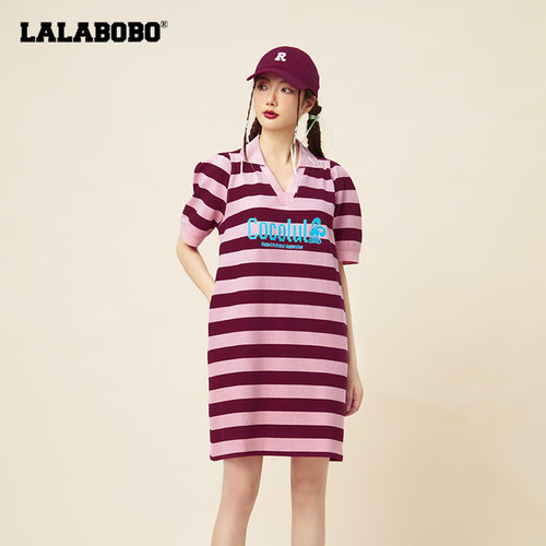 多巴胺LALABOBO春夏新针织短袖连衣身裙|CBCB-WLZY15&CBCB-WLZY40-图0
