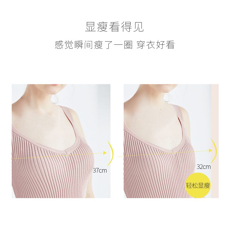 jeeanjoose旗舰店内衣女无钢圈大胸显小文胸罩大码聚拢调整型收副乳防下垂夏超薄款3