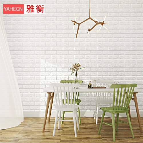 Самоклеющиеся трехмерные обои на стену для спальни, водостойкий пеноблок, наклейка, в 3d формате