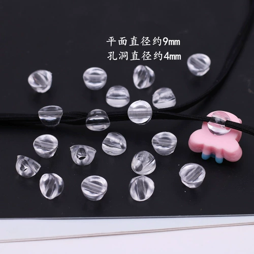 10 Кругов для волос пряжка, пряжка для пасты, прозрачная перфорированная резиновая полоса DIY ручной ювелирные украшения аксессуары аксессуары