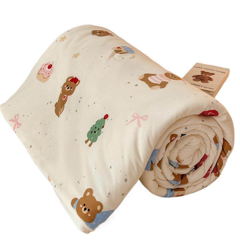 夏季A类儿童针织夏被夏凉被单人空调被可机洗水洗幼儿园薄被子