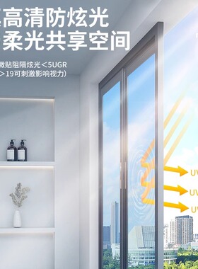 防窥阳台窗户防紫外线防晒隔热膜