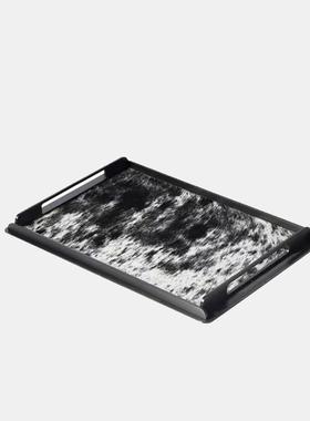 现代轻奢样板间客厅茶几床头柜摆件售楼处酒具托盘组合桌面装饰品