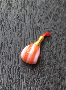 原矿三文鱼缠丝玛瑙三通纹理清晰10mm、11mm文玩配饰菩提随机发