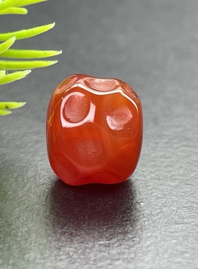 原矿川料樱桃红无相奶酪老型尺寸10mm左右顶珠腰珠配珠文玩菩提