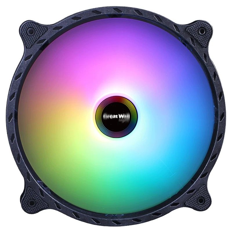 Great Wall machine silent box fan automatic colorful heat dissipation