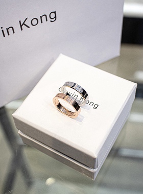 925纯银情侣戒指韩版一对求婚结婚送女友情人节礼物