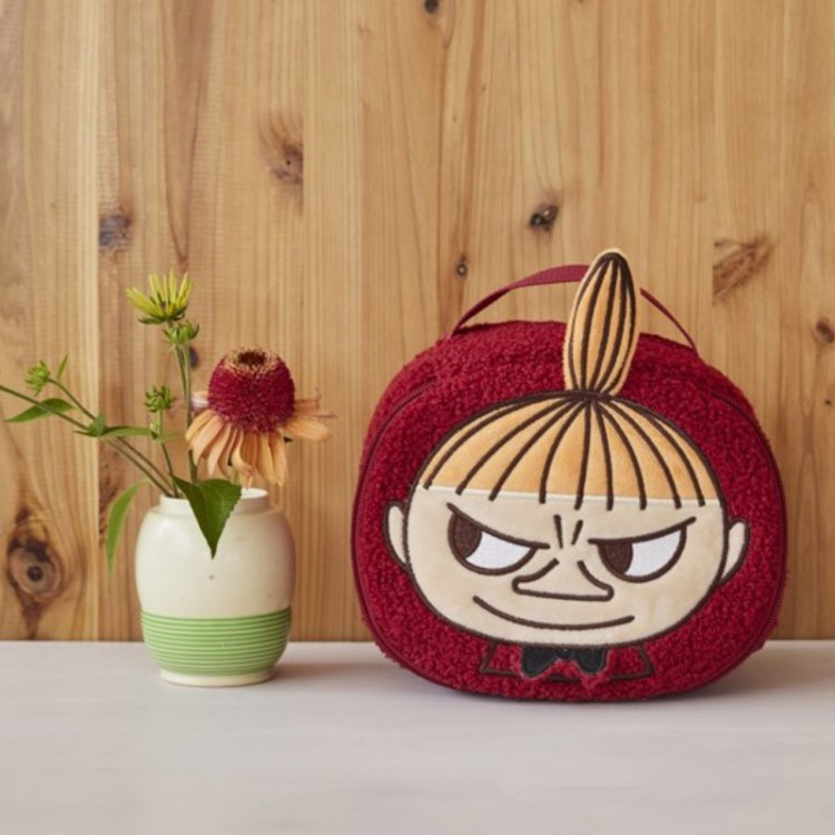 日系杂志附录包姆明刺绣毛绒化妆包收纳包小杂物收纳袋学生手提包 - 图0