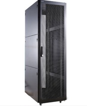 Commercial City Totem Cabinet Cabling Enclosure K38042 Network Enclosure Server Cabinet Front And Rear Flat Mesh Rear Doors Double Open