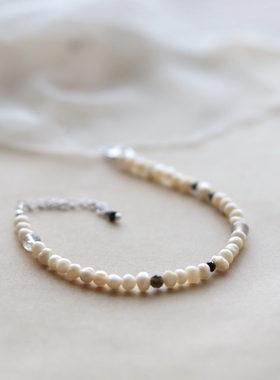 时光旧忆-复古哑光珍珠手链