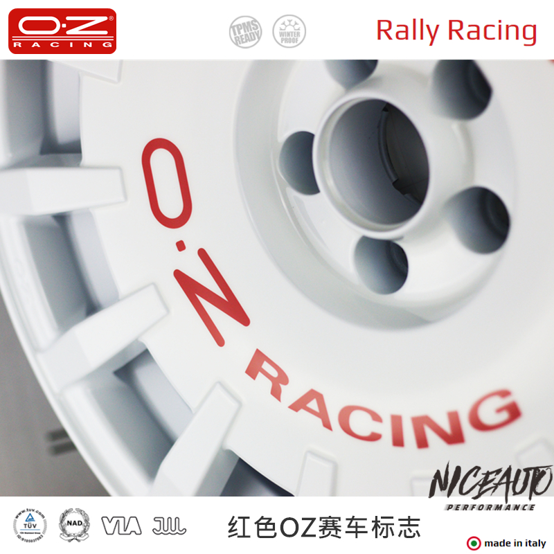 意大利OZ Rally Racing复古拉力款改装17/18/19寸轮毂福克斯MINI-图1