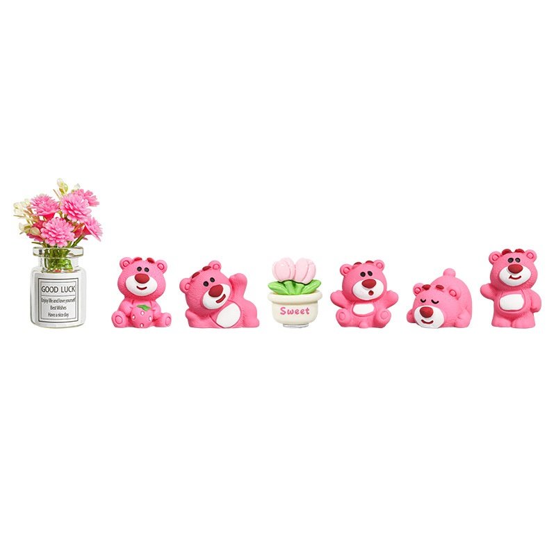 可爱草莓熊车载摆件网红卡通汽车中控台车内装饰品小摆件汽车用品,淘宝优惠券,粉丝福利购,淘宝优惠卷