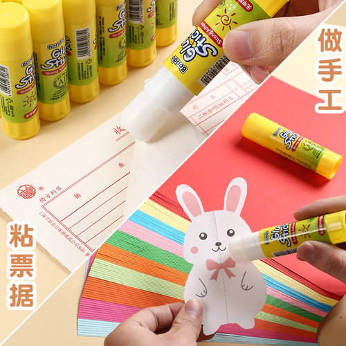 韩版固体胶棒儿童36g幼儿园手工制作高粘度胶棒办公胶水学生用大号12支胶棒固体较棒文具强力固体胶包邮韩国 - 图2