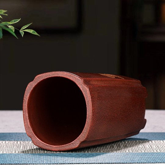 仿古铁画轩紫砂花盆多肉云竹小兰花专用盆景盆签筒陶瓷君子兰特价