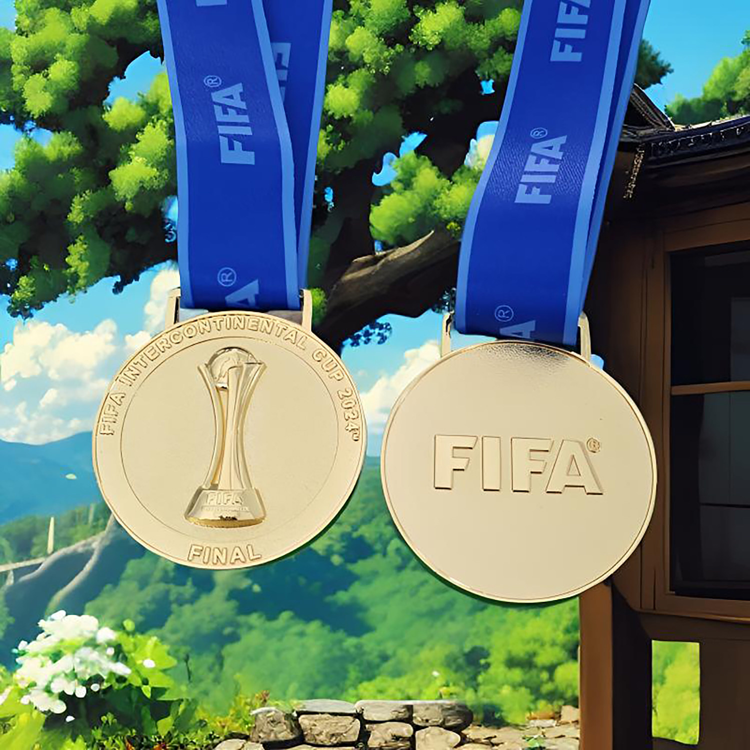 洲际杯纪念奖牌 2024 2025皇马巴黎足球球迷用品玩具道具体育运动,淘宝优惠券,粉丝福利购,淘宝优惠卷