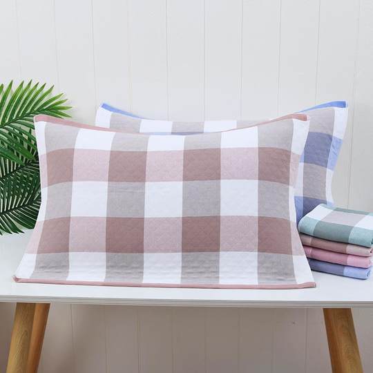 Toalla de almohada acolchada de gasa de algodón puro con patrón de dibujos animados para niños y adultos Toalla de almohada de gasa de algodón puro de doble uso Toalla de regalo