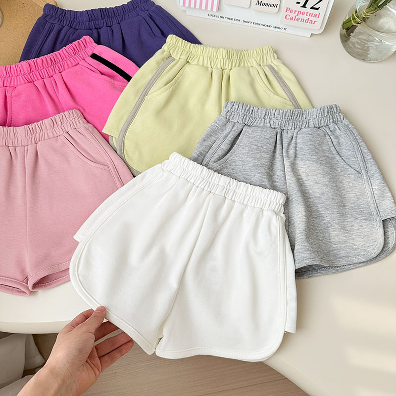 宝宝夏季糖果色条纹撞色短裤2025新款男女童纯棉百搭运动沙滩裤潮,淘宝优惠券,粉丝福利购,淘宝优惠卷