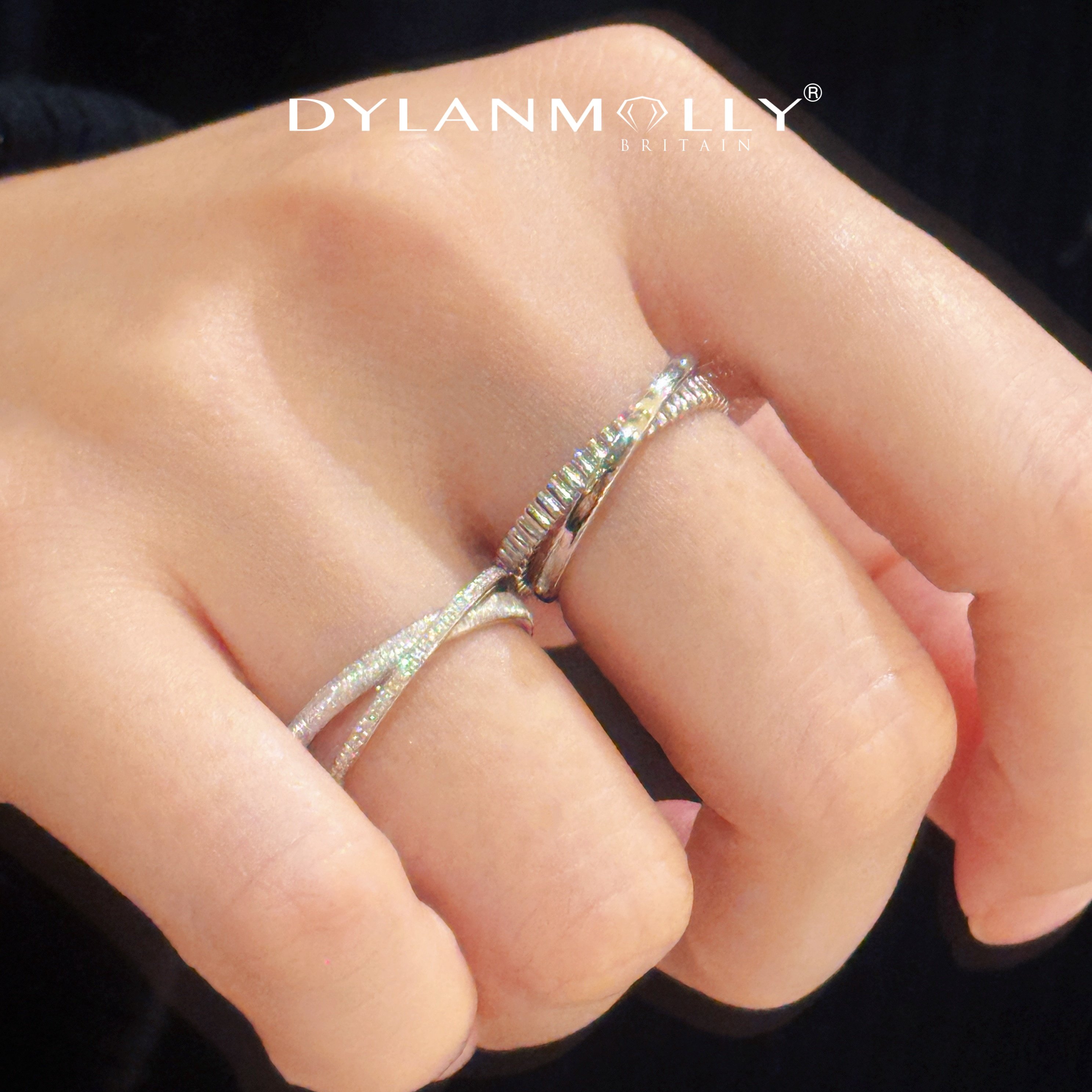 迪伦茉莉无境星环情人节礼物S925纯银镀18K金闭口情侣对戒定制,淘宝优惠券,粉丝福利购,淘宝优惠卷