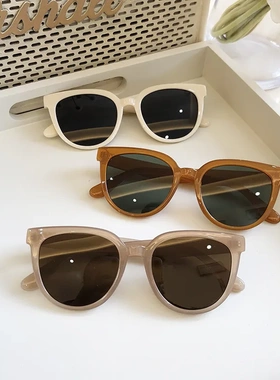 刘亦菲许红豆同款茶色墨镜女ins经典显脸小偏光太阳眼镜UV400骑行