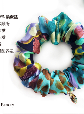 野兽派花卉奢华Liberty真丝发圈