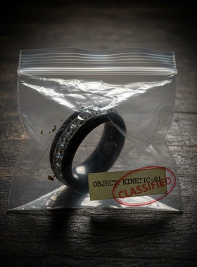 暗黑废土风钛钢可转动解压男戒