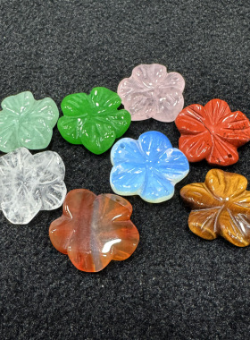 25mm手工雕刻古风桃花石头吊坠