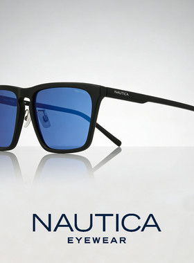 NAUTICA诺帝卡方形太阳镜男女通用防紫外线遮阳墨镜N6006SLB