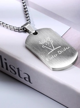 fidodido时尚情侣款潮流百搭吊坠