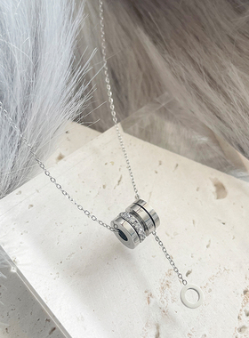 钛钢钛钢女式百搭复古个性项链