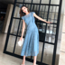 Váy retro Pháp Yamamoto siêu cổ tích đầu gối không tay váy ren nấm 2019 phổ biến phong cách mới của phụ nữ - Váy eo cao mẫu váy khoét eo	 Váy eo cao
