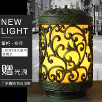 Wall Lamp Door Column Lamp Outdoor Column Head Lamp Eurostyle Wall Head Light Outdoor Villa Patio Led Aluminum Round Gate Light