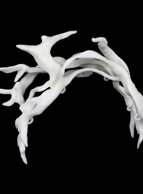 3D树脂头冠苍蓝绝古风仙侠古装电视剧男东方青苍月尊同款COS发冠