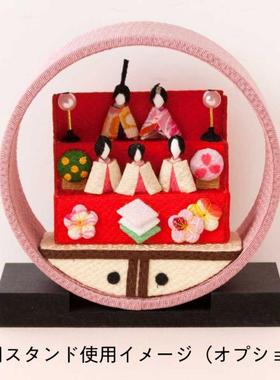 日本制 京都梦屋职人手作京の町家歳時記季節の置物摆件3月女儿节