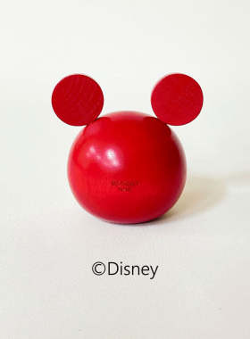 现货 日本制 卯三郎联名 木雕木偶 实木雕刻 米奇达摩