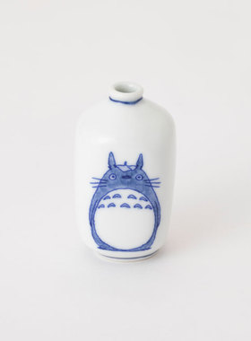 日本の工芸 職人と作中川 ×Ghibli肥前吉田焼龙猫一輪挿迷你花瓶