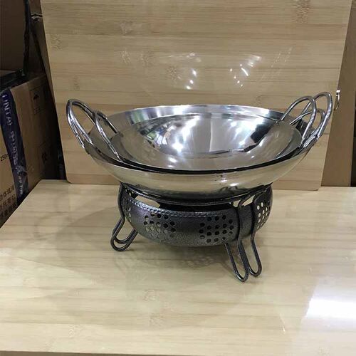 商用干锅酒精锅炉不锈钢酒精炉专用干锅锅具一套家用饭店宿舍火锅 - 图2
