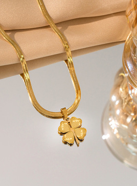 【通体钛钢】新款不掉色简约钛钢项链女小众设计感时尚百搭锁骨链