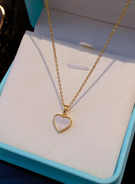 时尚项链轻颜钛钢锁骨链亚克力