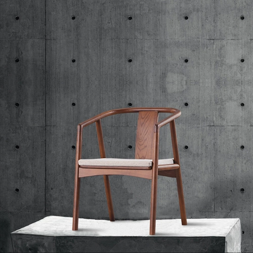 Новый китайский стиль стул Современный сплошной дерево домашний обеденный стул будет торговать -Коммерк -столовой стул китайский стул гостевой стул чайный стул чай