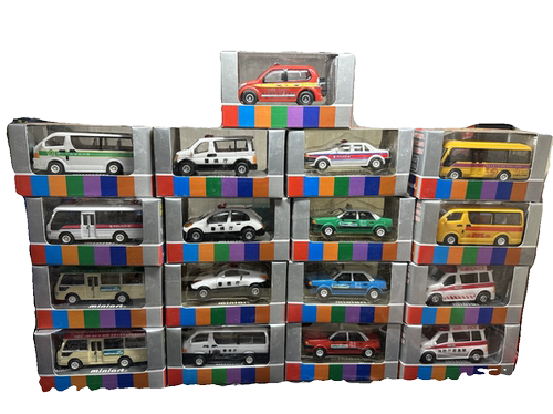 miniart 玩具车 警视厅巴士 出租车 校车 救护车 回力车 儿童玩具 - 图3