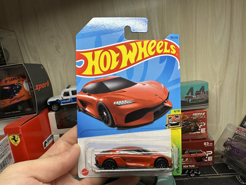 风火轮合金车模儿童玩具车 C4982 2023Q23N 火辣小跑车hotwheels - 图1